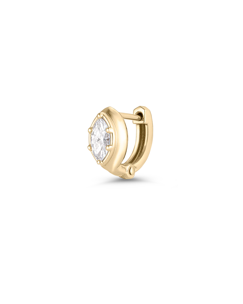 Cleo Marquise Diamond Huggies - Image 19